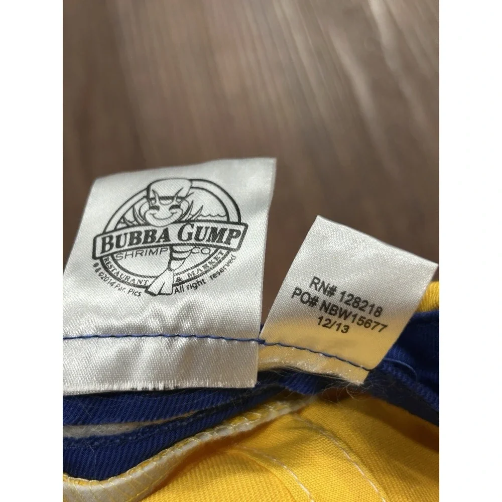 Bubba Gump Shrimp Co Yellow Baseball Strap Cap Hat‎ Original Gatlinburg